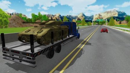 坦克运输车3D